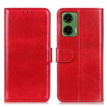 Motorola Moto G35 Etui portfelowe z magnetycznym zamknięciem - Czerwień
