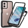 Motorola Moto G53 Etui z Serii 360 Protection - Czerń / Przezroczyste