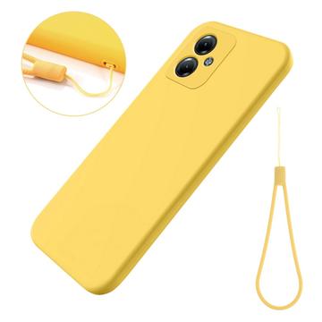 Motorola Moto G54 Etui z Płynnego Silikonu - Żółty