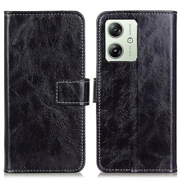 Motorola Moto G54 Etui z Portfelem z Magnetycznym Zamknięciem
