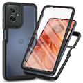 Motorola Moto G55 Etui z Serii 360 Protection - Czerń / Przezroczyste