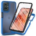 Motorola Moto G55 Etui z Serii 360 Protection - Błękit / Przezroczyste