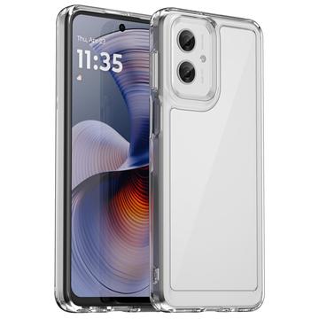 Motorola Moto G55 Pokrowiec Anti-Shock Hybrid - Transparentny