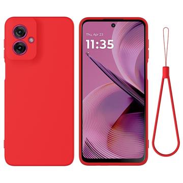 Motorola Moto G55 Etui z Płynnego Silikonu - Czerwień