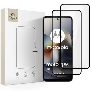 Hartowane szkło ochronne na ekran Motorola Moto G56 Tech-Protect Glass Fit+ - 2 szt. - Czarny