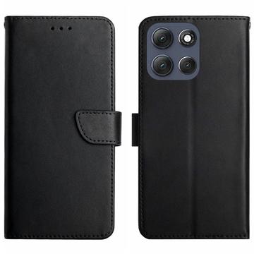 Motorola Moto G56 Skórzane Etui-portfel z Podpórką - Czarne