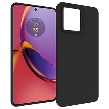 Motorola Moto G84 Matowy Pokrowiec TPU Anti-Fingerprint - Czarne