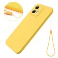 Motorola Moto G84 Etui z Płynnego Silikonu - Żółty