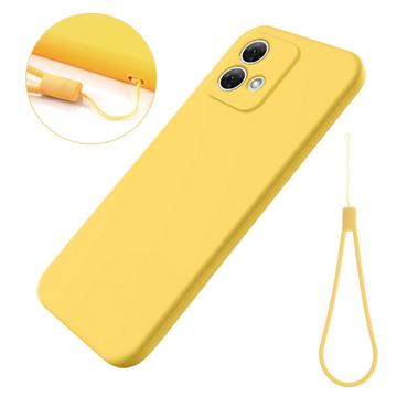 Motorola Moto G84 Etui z Płynnego Silikonu - Żółty