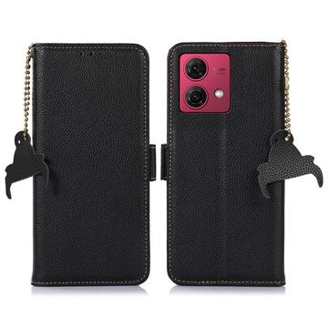 Motorola Moto G84 Skórzane Etui z Portfelem z RFID