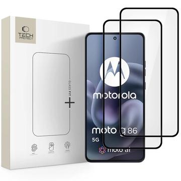Hartowane szkło ochronne na ekran Motorola Moto G86/G86 Power Tech-Protect Glass Fit+ - 2 szt. - Czarny