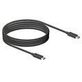 Kabel Motorola Premium z USB-C na USB-C SJCX0CCB15 - 1.5m - Czerń / Szary
