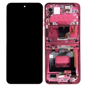 Motorola Razr 50 Ultra Panel Przedni i Wyświetlacz LCD - Ciemny Róż