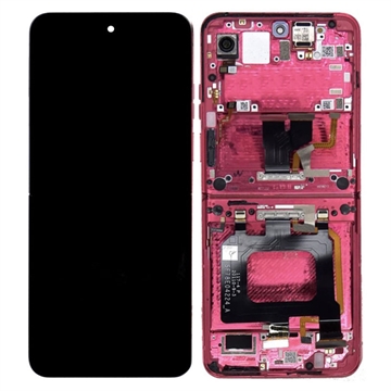 Motorola Razr 50 Ultra Panel Przedni i Wyświetlacz LCD - Ciemny Róż