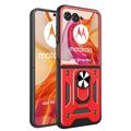 Motorola Razr 50 Ultra Hybrydowe Etui z Uchwytem Ring - Czerwień