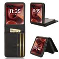 Motorola Razr 60 Ultra FlexCard Etui z włókna węglowego z kieszeniami na karty - czarny