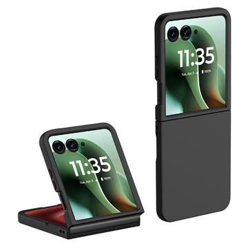 Motorola Razr 60 Ultra Gumowane Etui z Tworzywa - Czarne