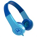 Motorola Squads 200 Dziecięce Nauszne Słuchawki - 3.5mm AUX - Niebieskie