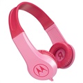 Motorola Squads 200 Dziecięce Nauszne Słuchawki - 3.5mm AUX - Róż