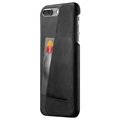 iPhone 7 Plus / iPhone 8 Plus - Skórzane Etui-Portfel Mujjo - Czarne