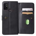 Motorola Moto G10/Moto G30 Etui-Portfel Multi-Card Slot - Czarne