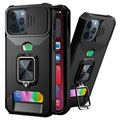 Wielofunkcyjne Hybrydowe Etui 4-w-1 do iPhone 11 Pro - Czarne