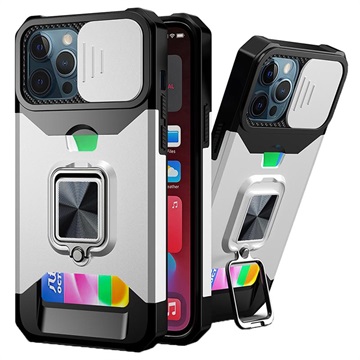 Wielofunkcyjne Hybrydowe Etui 4-w-1 do iPhone 11 Pro - Srebrny