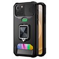 Wielofunkcyjne Hybrydowe Etui 4-w-1 do iPhone 12/12 Pro - Czarne