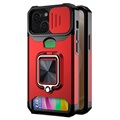 Wielofunkcyjne Hybrydowe Etui 4-w-1 do iPhone 13 Mini - Czerwone