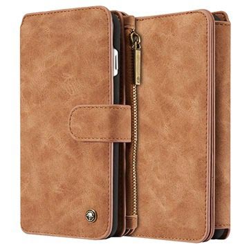 iPhone 7 Plus Caseme Multifunctional Wallet Leather Case - Brown