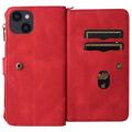 iPhone 14 Max Etui-Portfel z Serii Wielofunkcyjne - Czerwone