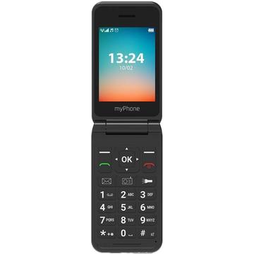 Telefon dla seniora myPhone Flip LTE z łącznością 4G - niebieski / czarny