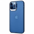 iPhone 12/12 Pro Hybrydowe Etui z Ukrytą Podpórką - Niebieskie