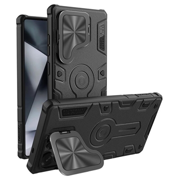 Samsung Galaxy S25 Ultra Nillkin CamShield Armor Prop Etui hybrydowa - kompatybilny z MagSafe - czarny
