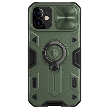 Hybrydowe Etui Nillkin CamShield Armor do iPhone 12 Mini - Zieleń