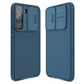 Hybrydowe Etui Nillkin CamShiled Pro do Samsung Galaxy S22 5G - Błękit