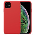 iPhone 11 Etui z Ciekłego Silikonu Nillkin Flex Pure (Otwarte Opakowanie A) - Czerwień