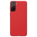 Samsung Galaxy S21+ 5G Etui z Ciekłego Silikonu Nillkin Flex Pure - Czerwień
