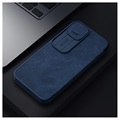 Etui z Klapką Nillkin Qin Pro do iPhone 13 Pro Max - Błękit
