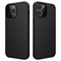 Etui Nilkin Synthetic z Włóknem Węglowym do iPhone 13 - Czarne
