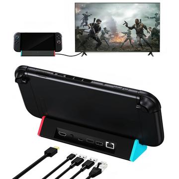 Stacja dokująca / koncentrator Nintendo Switch 2 - HDMI, USB 3.0, USB-C, LAN - Czarny
