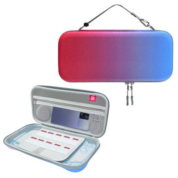 Dwukomorowe etui EVA na konsolę Nintendo Switch 2 JYS JYS-NS2283 - czerwony / niebieski
