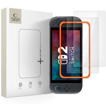 Nintendo Switch 2 Tech-Protect Easy Set+ Hartowane szkło ochronne - 9H - 2 szt.