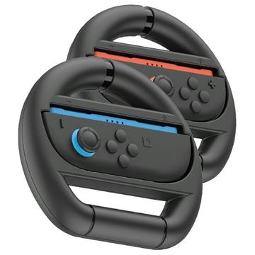 Nintendo Switch 2 iPega PG-SW2054 Joy-Con Uchwyt na kierownicę wyścigową - 2 szt. - Czarny