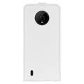 Nokia C200 Pionowe Etui z Klapką i Miejscem na Kartę - Biel