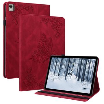 Etui Nokia T21 Butterfly Series Folio - czerwony