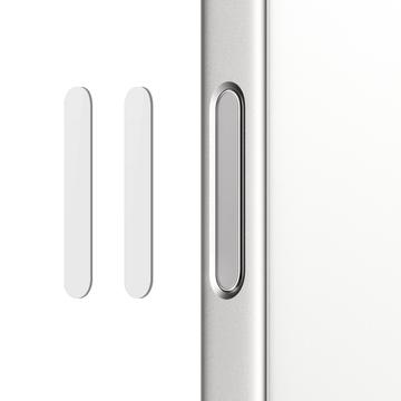 Northjo Szkło hartowane na przycisk sterowania kamerą do iPhone 16 Pro/16 Pro Max/16/16 Plus - 2 szt. - Biały