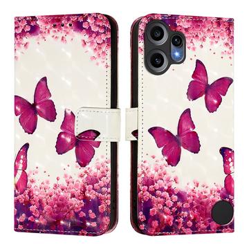 Nothing CMF Phone 2 Pro Etui z Portfelem z Serii Wonder - Motyle Różane