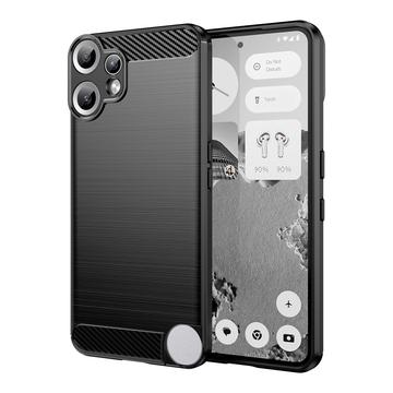 Nothing CMF Phone 2 Pro Szczotkowane Etui z TPU - Włókno Węglowe