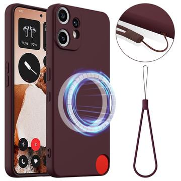 Nothing CMF Phone 2 Pro Etui z Płynnego Silikonu - kompatybilne z MagSafe - Czerwone Wino